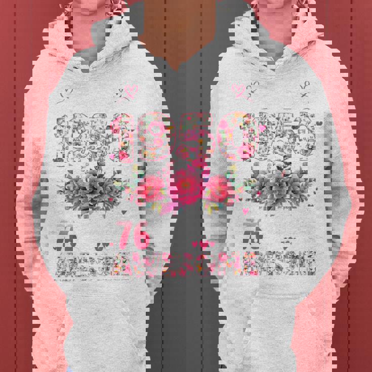 オンバック 76歳 1950年3月 花柄 76歳の誕生日 レディースパーカー