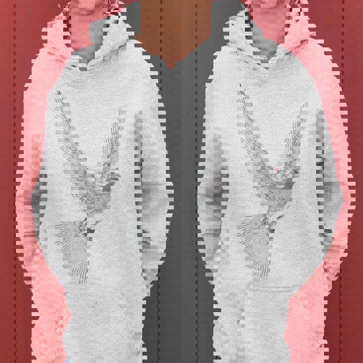 鳩 動物 男性 女性 モチーフ 恋人 自由 デザイン 平和 レディースパーカー