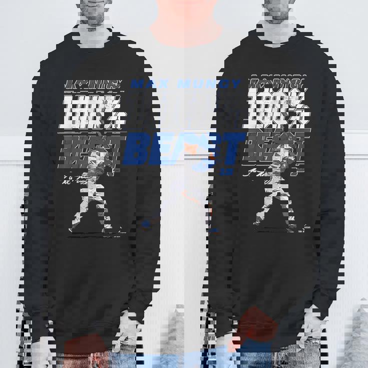 100 Beast Max Muncy Los Angeles Mlbpa スウェットシャツ 高齢者への贈り物