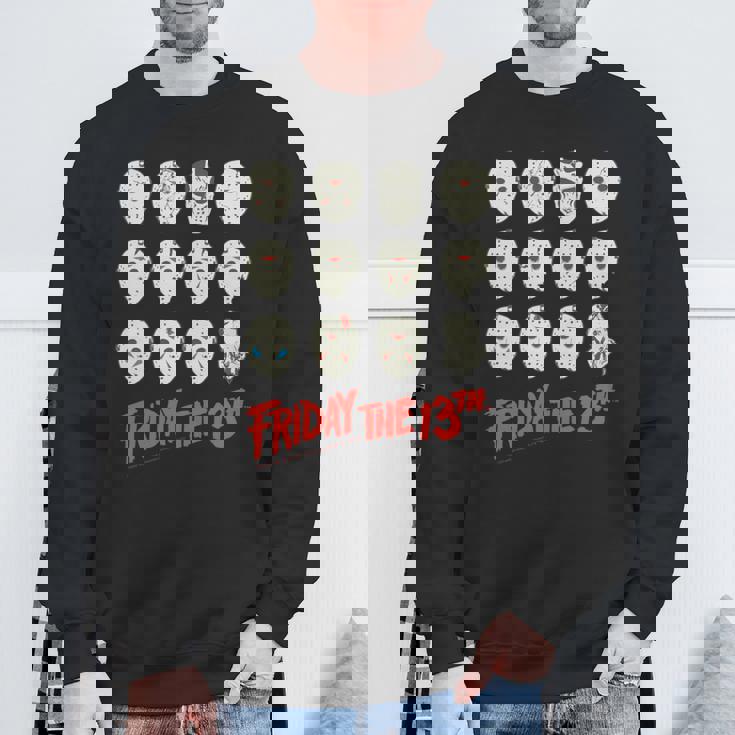 13日の金曜日 ハロウィン デザインマスク 長袖tシャツ スウェットシャツ 高齢者への贈り物