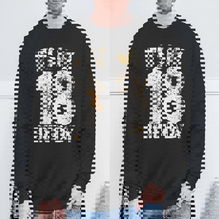 18歳の誕生日 It's My 18歳の誕生日 18歳の誕生日 スウェットシャツ 高齢者への贈り物