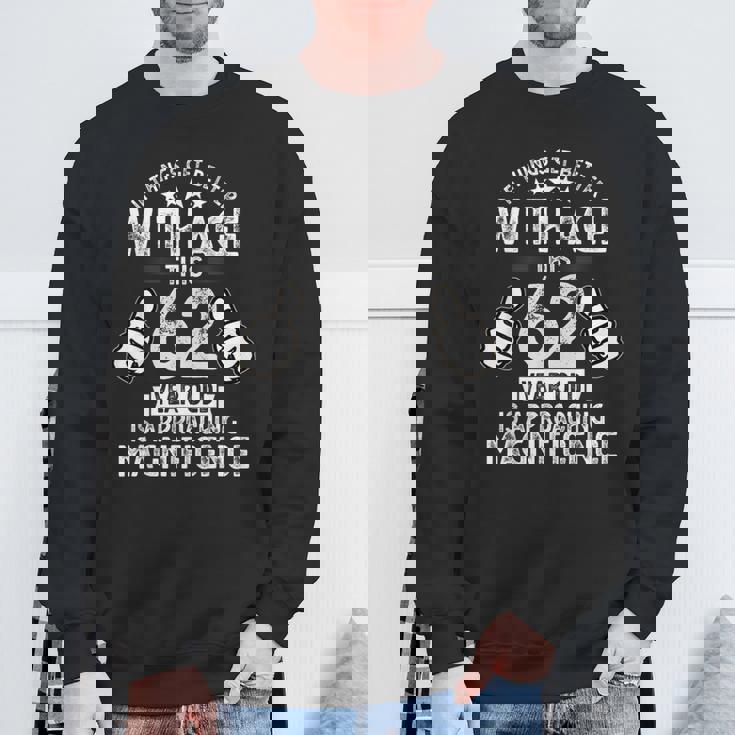 1961年生まれの男性の面白い62歳の誕生日 第62章 スウェットシャツ 高齢者への贈り物