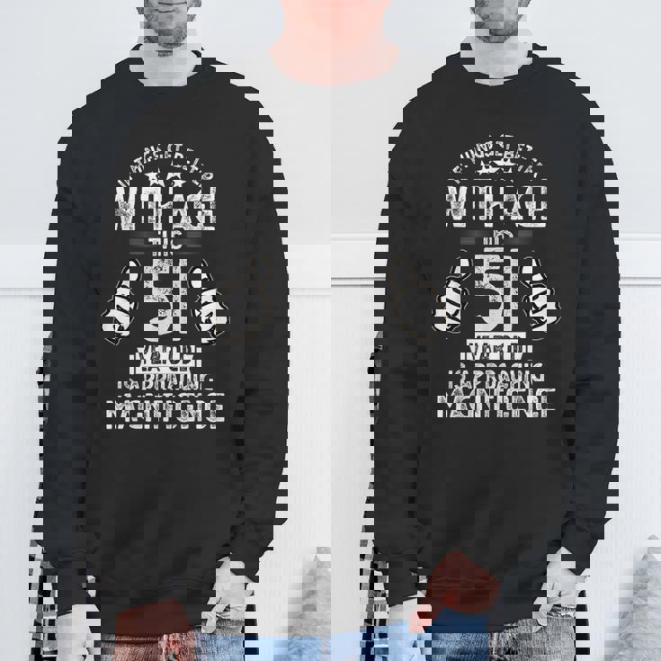 1972年生まれの男性の面白い51歳の誕生日 第51章 スウェットシャツ 高齢者への贈り物