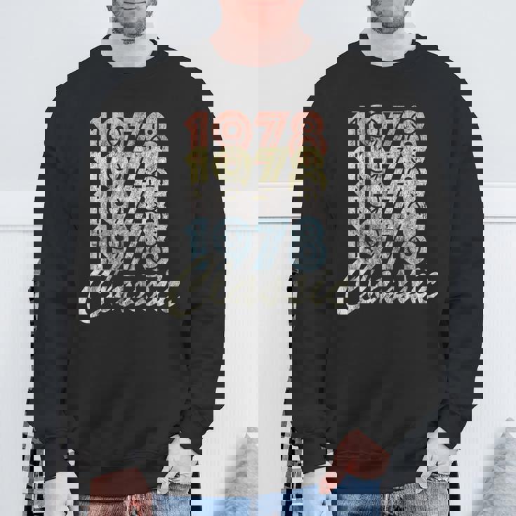 1978年 クラシック ヴィンテージ レトロ スタイル Born In 1978 スウェットシャツ 高齢者への贈り物