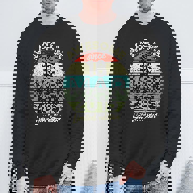 2015年3月18日 10歳の誕生日 10歳 2025年 誕生日 スウェットシャツ 高齢者への贈り物