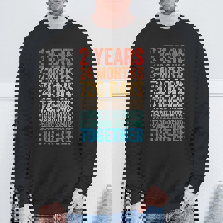 2年目の記念日 彼 彼女 カップル 2回目の結婚 スウェットシャツ 高齢者への贈り物