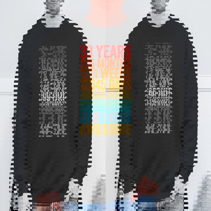 おもしろ 33歳の誕生日シャツ オールドメーター 面白い 33歳ギフト スウェットシャツ 高齢者への贈り物