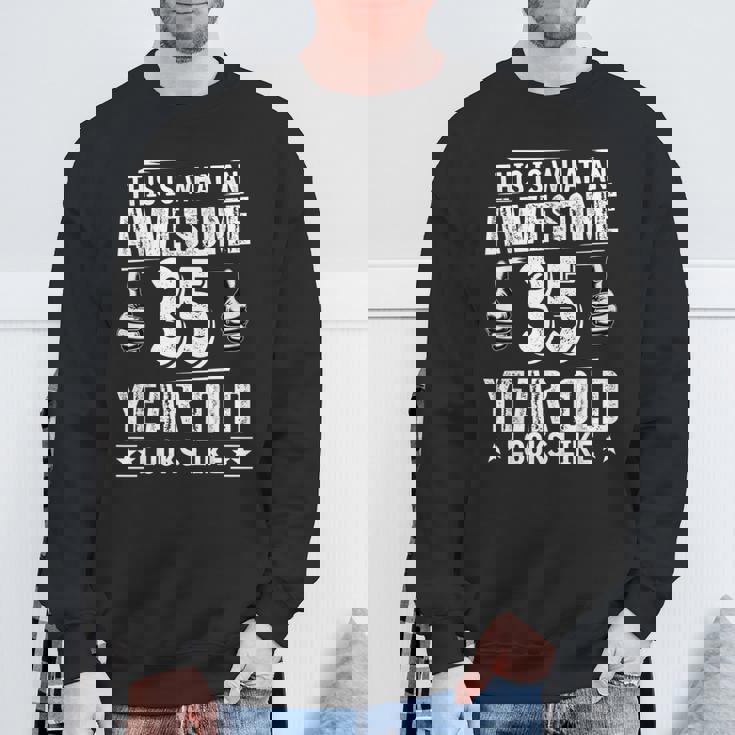 35歳の誕生日プレゼントは私に35年かかりました 良い 面白い 35歳 スウェットシャツ 高齢者への贈り物