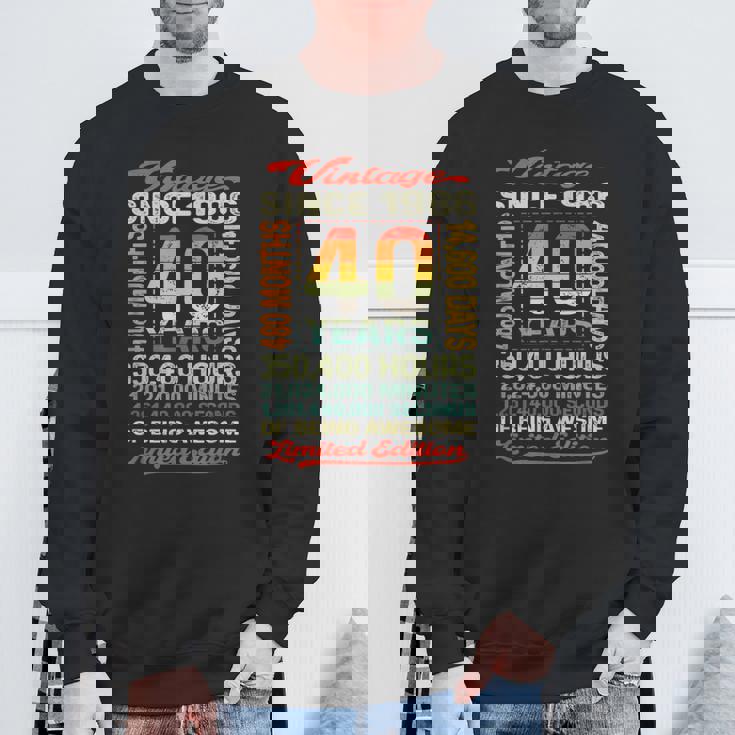 40歳 480ヶ月 すごい生まれ 1986年 40歳の誕生日 スウェットシャツ 高齢者への贈り物