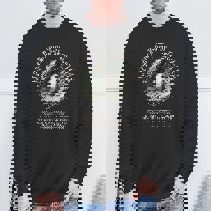 48歳の野球48歳の誕生日プレゼント 神に祝福 スウェットシャツ 高齢者への贈り物