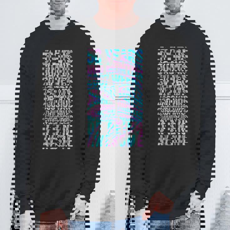 50歳の誕生日の面白いシャツ オールドメーター 面白い50歳ギフト スウェットシャツ 高齢者への贈り物