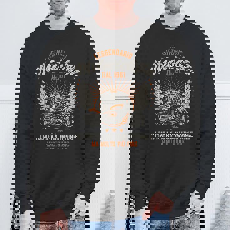 60 Anni Nato 1961 Leggendario Motociclista Figo Regalo Papà Felpa Regalos para ancianos