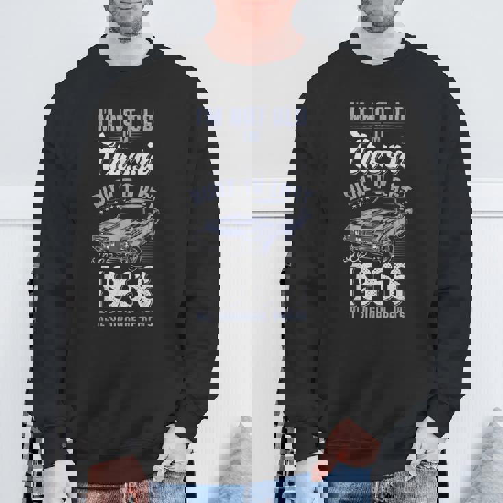 60歳の誕生日 1966年クラシックカー スウェットシャツ 高齢者への贈り物