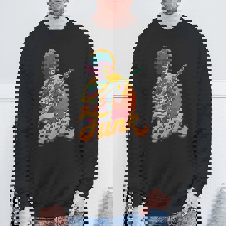 70年代レトロ・ファンク・アフロ・バンド・ギタリスト ジャズ・ファンク&ソウル スウェットシャツ 高齢者への贈り物