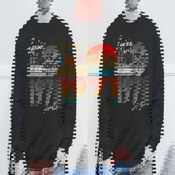 7月誕生日ギフト50年ヴィンテージ1971年生まれ。 スウェットシャツ 高齢者への贈り物