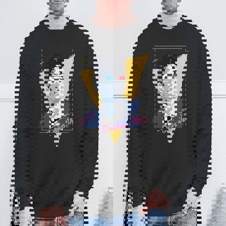 80年代テナントレトロタイムトラベラーsfファン。 長袖tシャツ スウェットシャツ 高齢者への贈り物