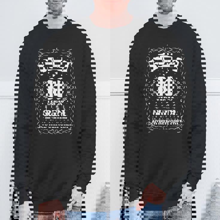 80年前に建てられたヴィンテージファニー80歳の誕生日。 スウェットシャツ 高齢者への贈り物