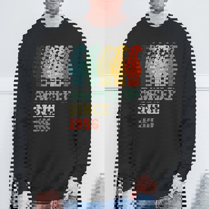 Amped Upince 1956 レトロ 誕生日 ギター 音楽 誕生年 スウェットシャツ 高齢者への贈り物