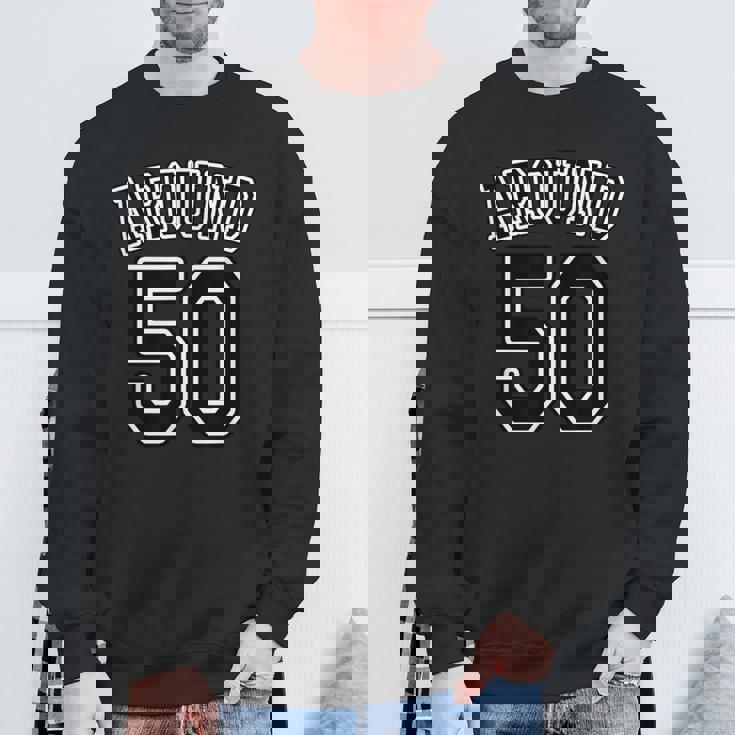 Around 50 アラフィフ（五十歳 50才）【ユニフォーム風】誕生日 50代 面白 スウェットシャツ 高齢者への贈り物