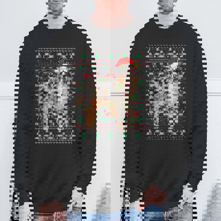 Australian Shepherd Dog Christmas Ugly Sweater Santa Xmas Sweatshirt Gifts for Old Men Australian Shepherd Dog Christmas Ugly Sweater Santa Xmas Sweatshirt Gifts for Old Men