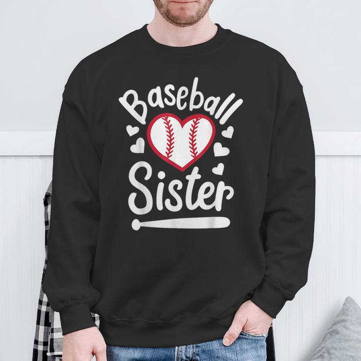 Baseballister At Heart プレイヤーズシスター、ベースボールシス スウェットシャツ 高齢者への贈り物