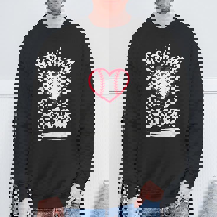 Baseballister At Heart プレイヤーズシスター、ベースボールシス スウェットシャツ 高齢者への贈り物