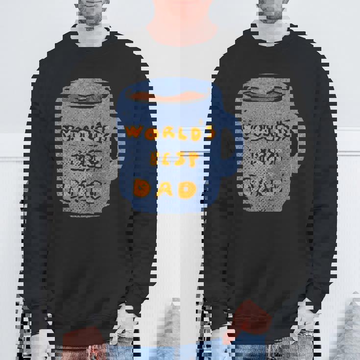 Best Daddy Worlds Best Dad Ever マグカップデザインポケット スウェットシャツ 高齢者への贈り物