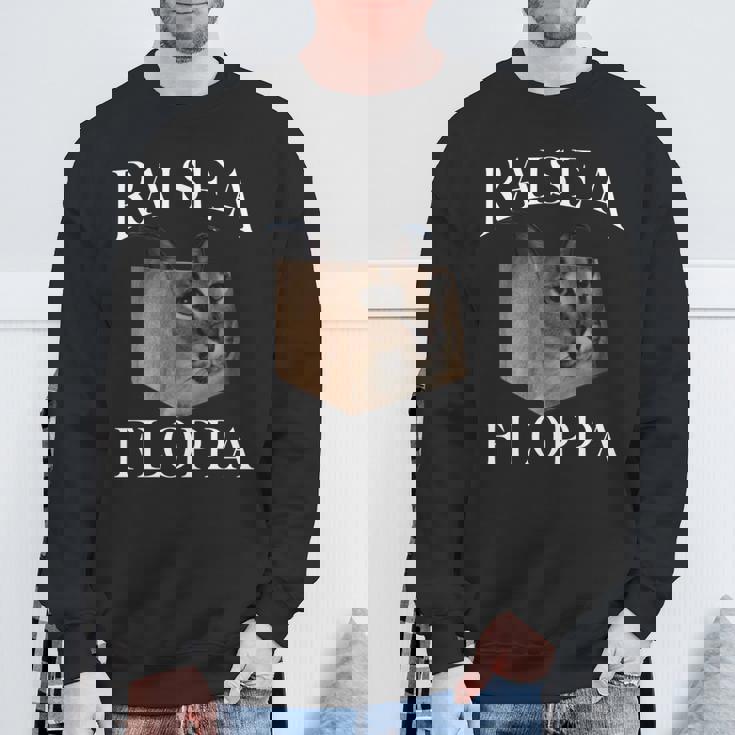 Big Floppa カラカルキャットミーム Raise A Floppa 長袖tシャツ スウェットシャツ 高齢者への贈り物