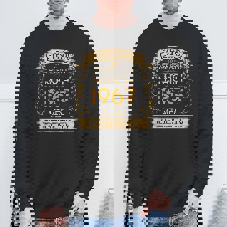 Birthday Legends Were Born Ins March 1967 スウェットシャツ 高齢者への贈り物