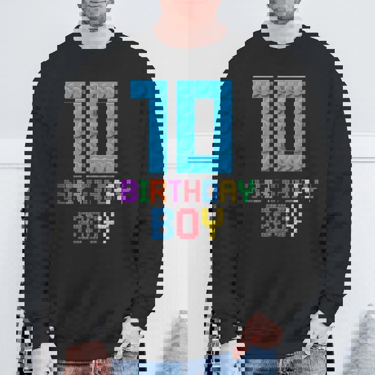 Building Bricks 10歳の誕生日 男の子 10年 マスタービルダー スウェットシャツ 高齢者への贈り物