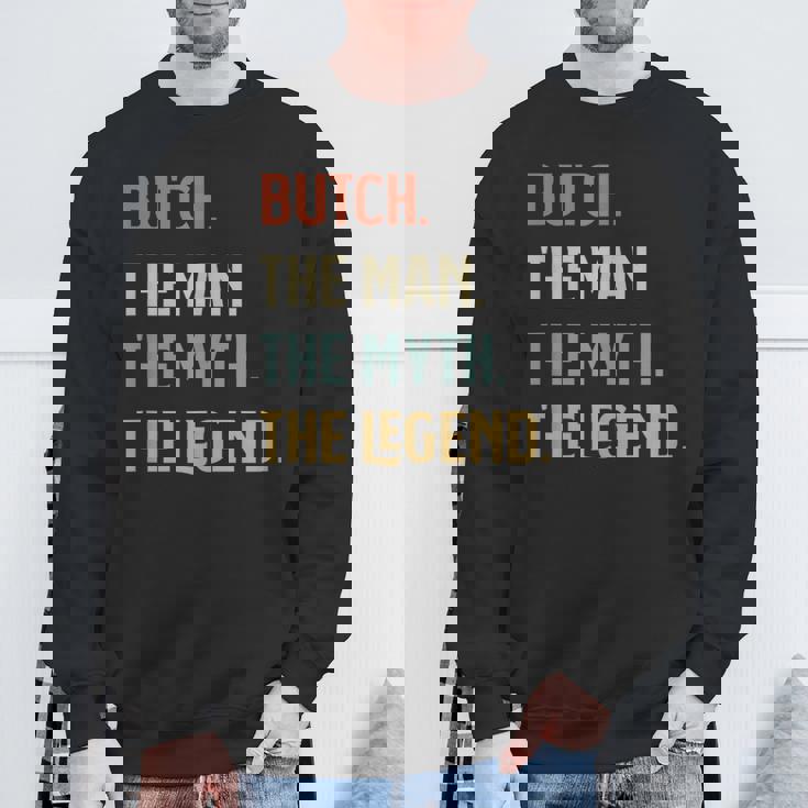 Butch The Man Myth And Legend ファニーネーム カスタマイズ可 スウェットシャツ 高齢者への贈り物