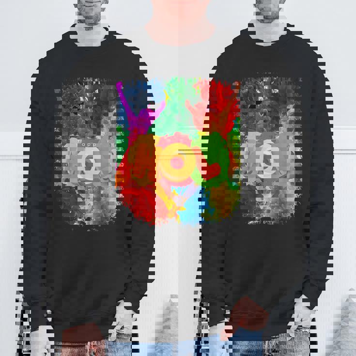 Color Mashup Wild Celebrations Happy Holi スウェットシャツ 高齢者への贈り物