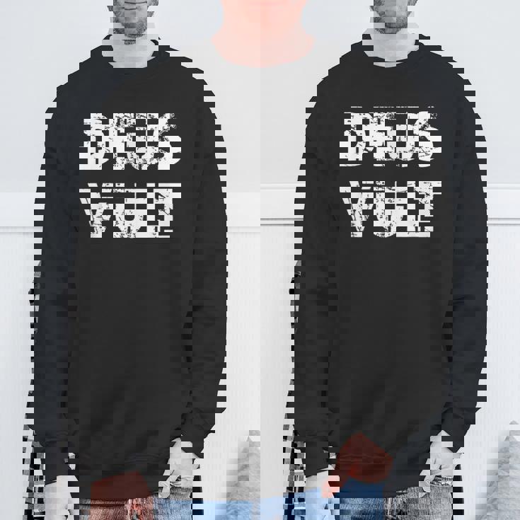 Cool Deusult God Wills It Meme Crusade スウェットシャツ 高齢者への贈り物