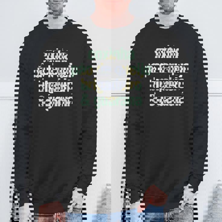 Coxinha Pao De Queijo Brigadeiro & Guarana ブラジル料理 スウェットシャツ 高齢者への贈り物