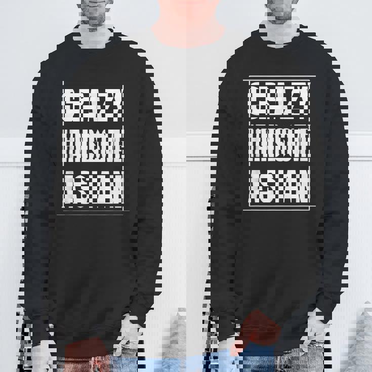 Crazy Handsome アジアンファニーtシャツ スウェットシャツ 高齢者への贈り物