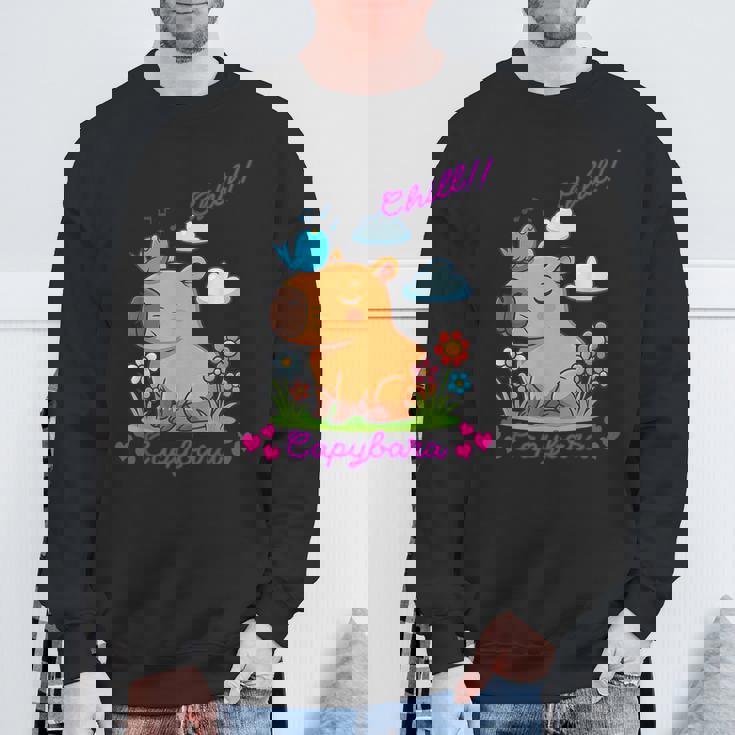 Cute Capybara Kawaii Anime Lover Sweatshirt Gifts for Old Men Cute Capybara Kawaii Anime Lover Sweatshirt Gifts for Old Men