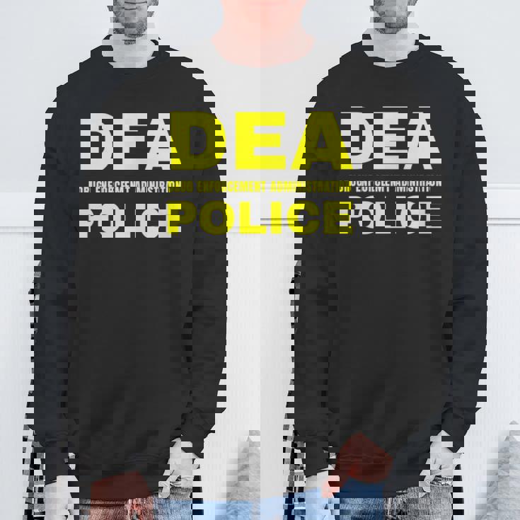 Dea 警察官 麻薬取締局 フロントプリント 長袖tシャツ スウェットシャツ 高齢者への贈り物