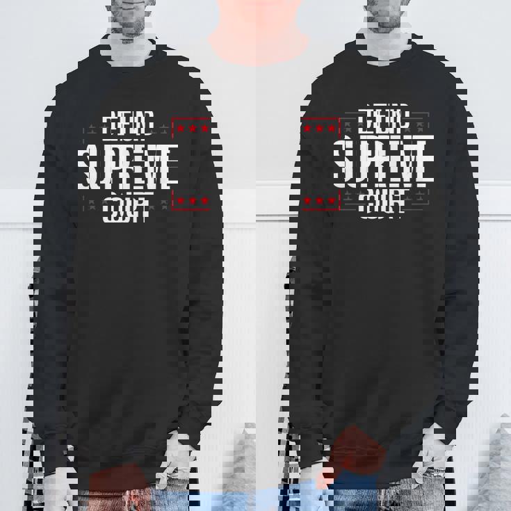 Defundupreme Court 政治的声明 長袖tシャツ スウェットシャツ 高齢者への贈り物