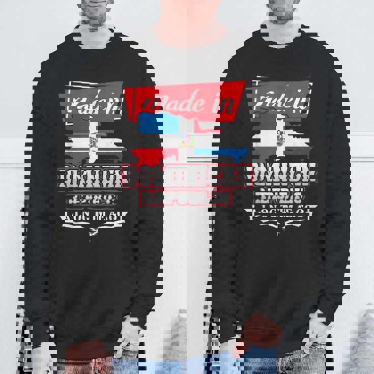 Dominican Republic Long Ago Country Flag Dr Native スウェットシャツ 高齢者への贈り物