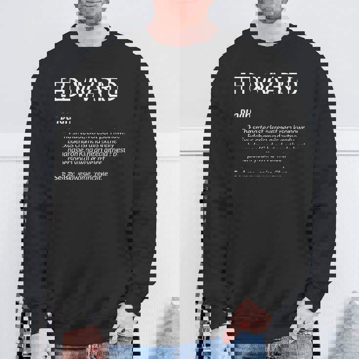 Edward Is The Best Name Definition Ed Edward スウェットシャツ 高齢者への贈り物