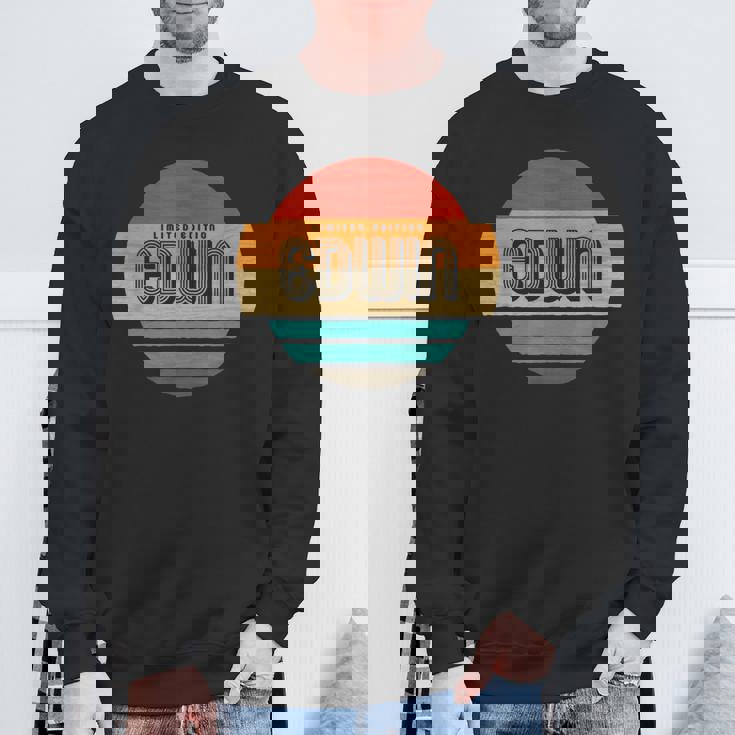 Edwin 名称 レトロ・ヴィンテージ・サンセット 限定版 スウェットシャツ 高齢者への贈り物