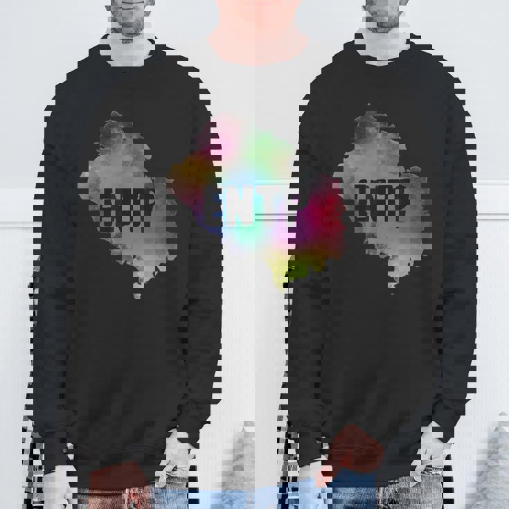 Entp Extrovert Myers Briggs パーソナリティタイプ 水彩画 スウェットシャツ 高齢者への贈り物