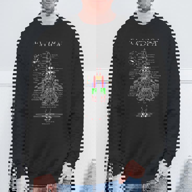 F-14 Tomcatpecs シャツ 長袖tシャツ スウェットシャツ 高齢者への贈り物