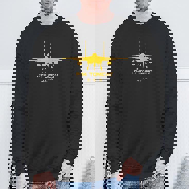 F-14 トムキャット 戦闘機 ジェット クラシック ミリタリー 航空 デザイン スウェットシャツ 高齢者への贈り物