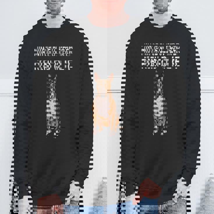 Friend For Life Of Bull Terrier ミニチュアドッグ スウェットシャツ 高齢者への贈り物