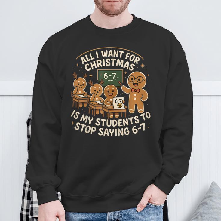 67 Christmas Pajamas Six Seven Meme Brainrot Sweatshirt Gifts for Old Men