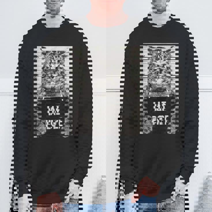 Cats Picture I Hate Peopleaying スウェットシャツ 高齢者への贈り物