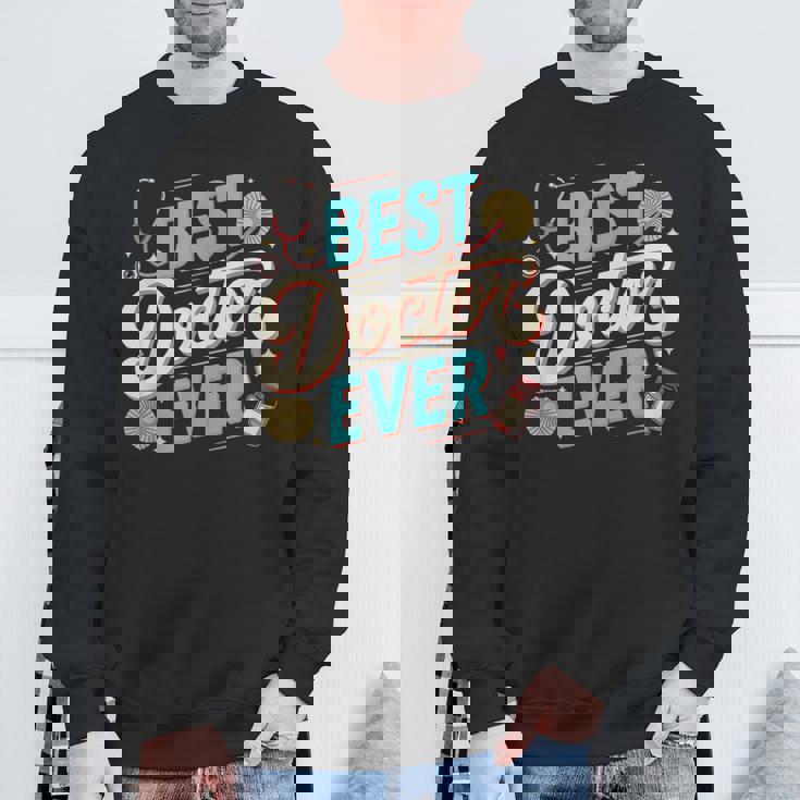 Doctor Memes テキスト Doctors Best Doctor Ever スウェットシャツ 高齢者への贈り物