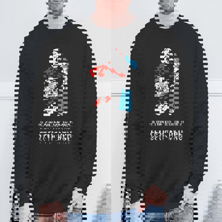 Reddy Kilowatt Electric Avenue 80年代ブームボックス ビンテージ スウェットシャツ 高齢者への贈り物