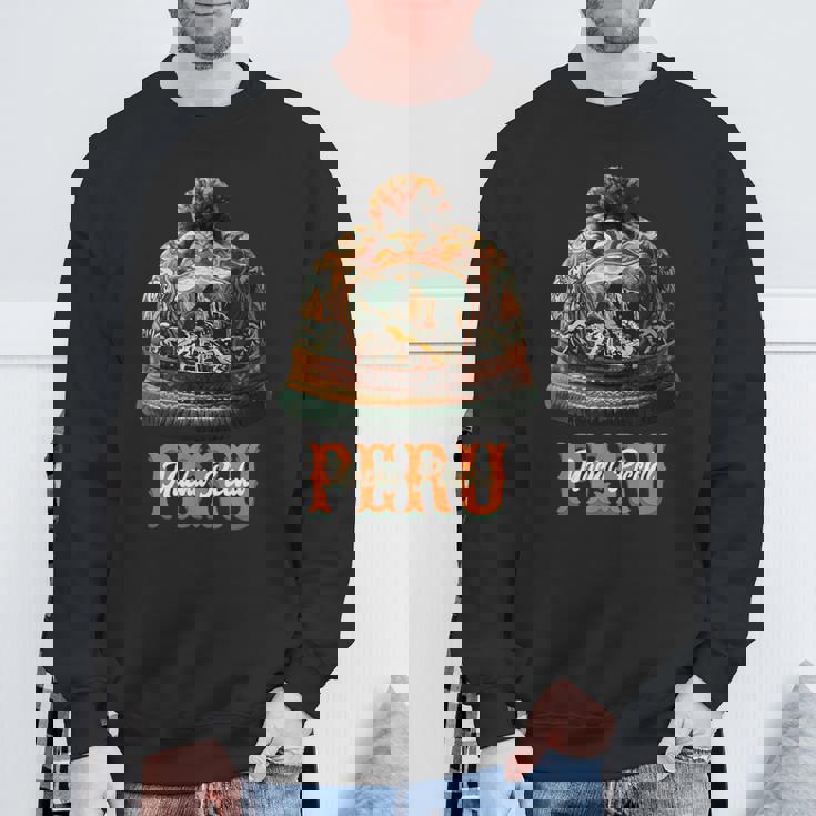 Grafico マルチカラー Chullo Peruano Machu Pichu スウェットシャツ 高齢者への贈り物